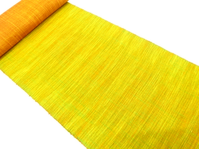 JAPANESE KIMONO / ANTIQUE BOLT FOR NAGOYA OBI / SILK / TSUMUGI / WEAVE PATTERN